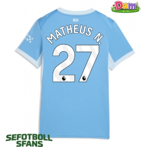 Manchester City Matheus Nunes #27 Hemmatröja Kvinnor 2026-27 Kortärmad
